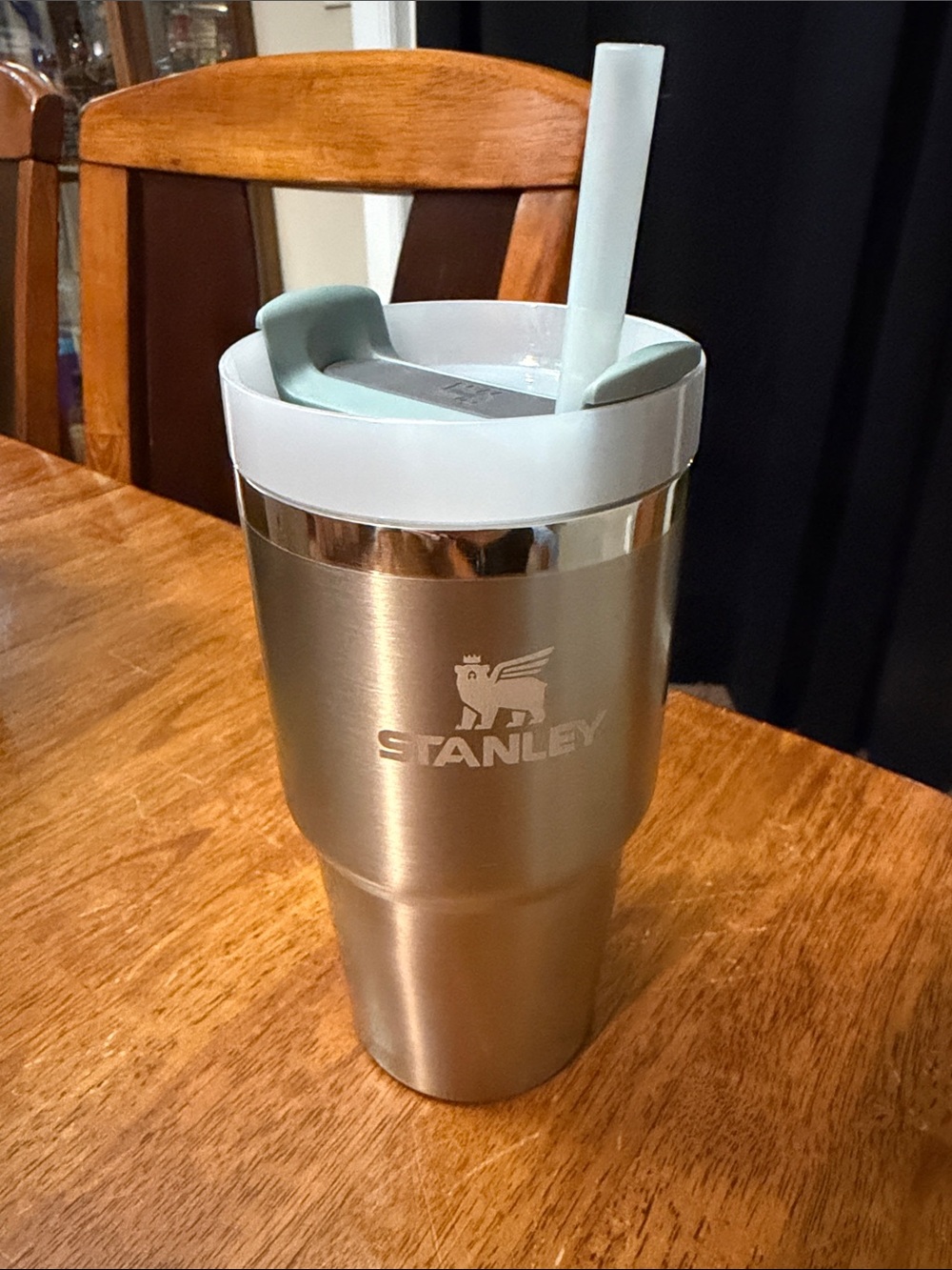Stanley Stainless Steel 20oz Tumbler with White and Mint Lid